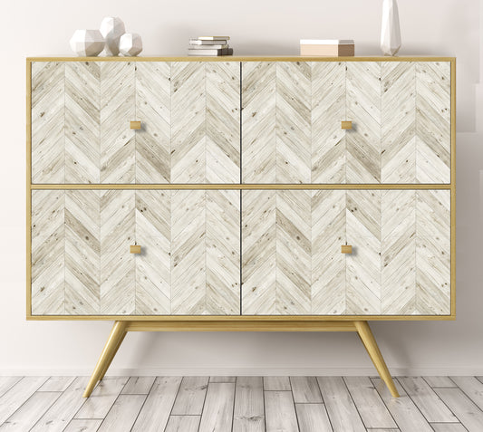 Wooden Chevron sticker roll