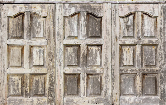 Old doors headboard