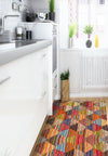 kilim rombos colores cocina
