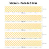Set de 5 tiras adhesivas Geométrico 4