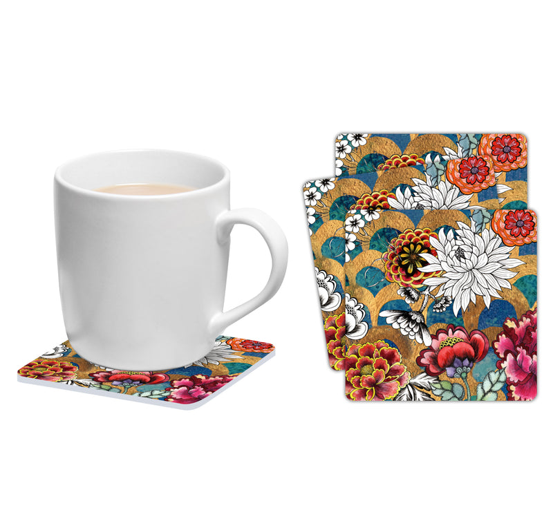 Set of 6 Deluxe square coasters
