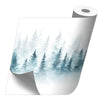 Rollo sticker Horizonte Foggy forrest