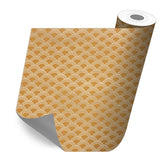 Roll sticker Japanese waves Mustard color