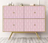 Roll sticker Art-deco in pink and white