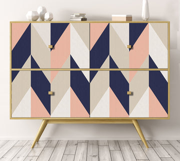 Rollo sticker Chevron tricolor