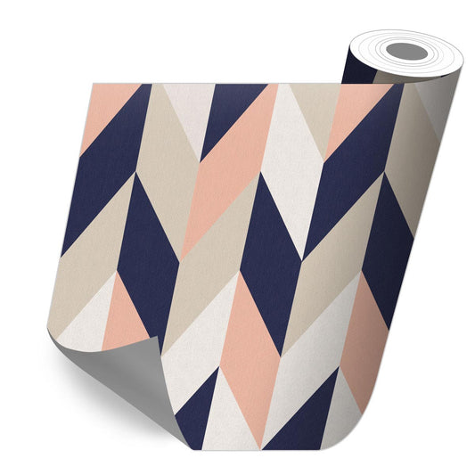 Tricolor Chevron sticker roll