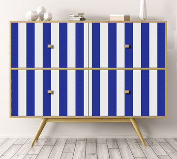 Navy Blue Stripes sticker roll