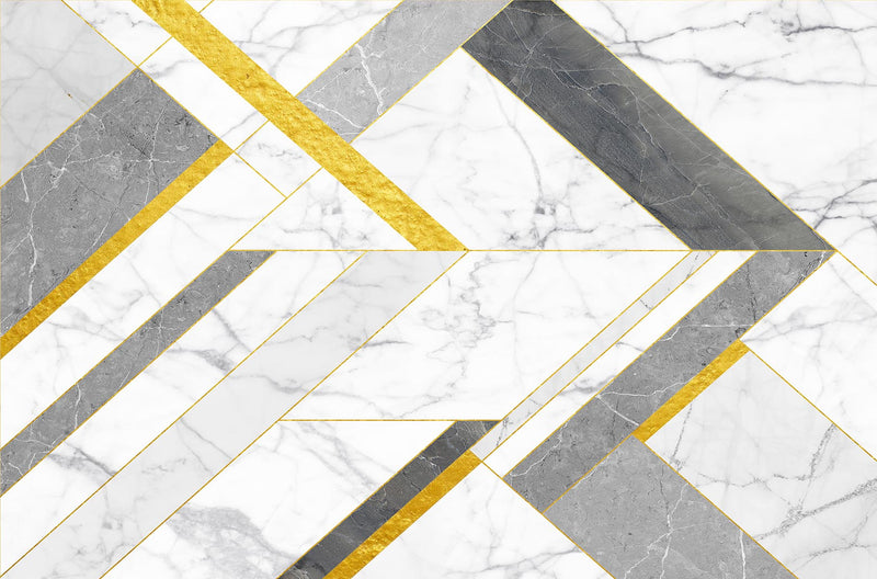 marble and gold geometry