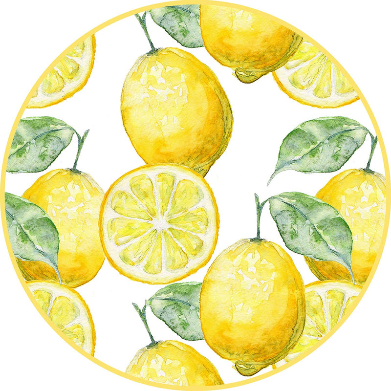 Individuales 4 ud  Circular limones