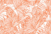 Individuales 4 ud  Rectangular  hojas coral