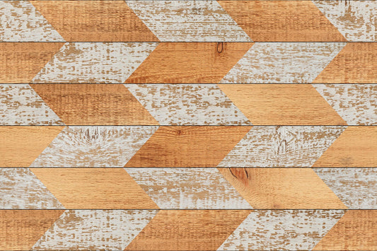 Individual 4 ud Rectangular zig-zag wood