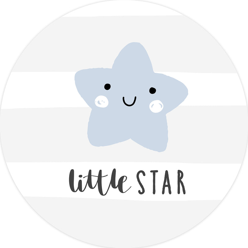 Individuales 1 ud  Circular Litle star blue