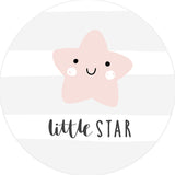Individuales 1 ud  Circular Litle star pink