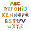 Individuales 1 ud  Circular ABC animals