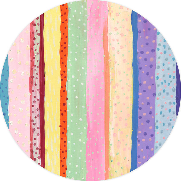 Individuales 1 ud  Circular Happy colours and spots