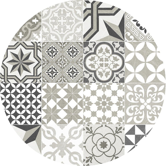 Individual 4 units Circular mosaic tiles 1