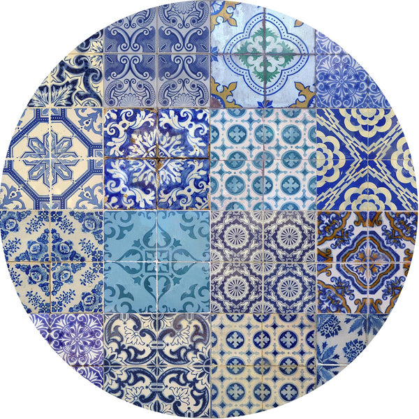 Placemats 4 units Circular mosaic Lisbon