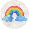 Individuales 1 ud  Circular Arco iris  (infantil)