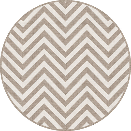 set de 4 individuales chevron horizontal redondo