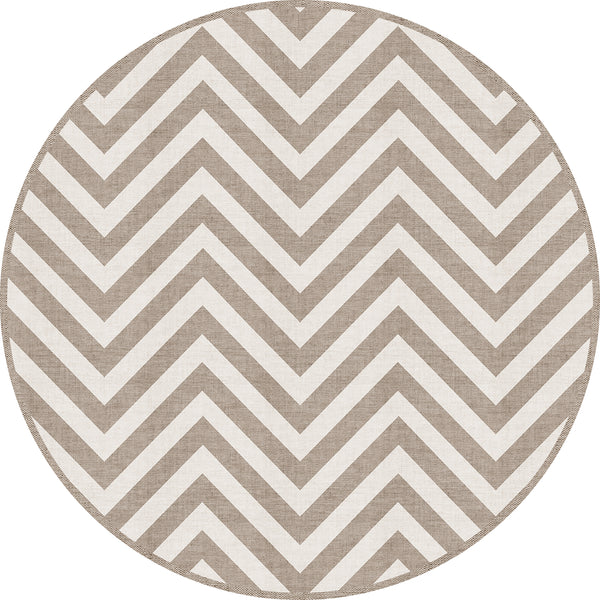 set de 4 individuales chevron horizontal redondo