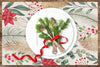set de 4 individuales Flores de Navidad
