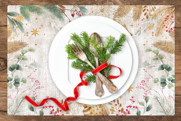 set of 4 magical Christmas placemats 1