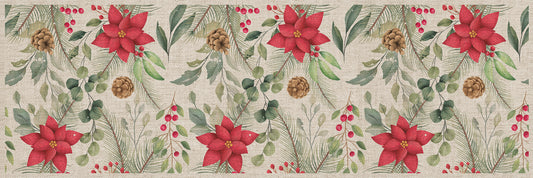 Poinsettia table runner