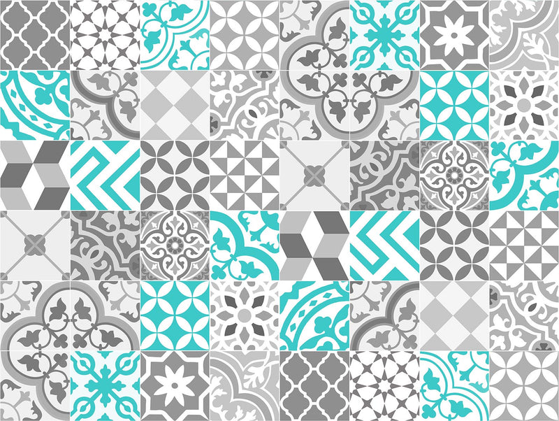 Collage with Turquoise