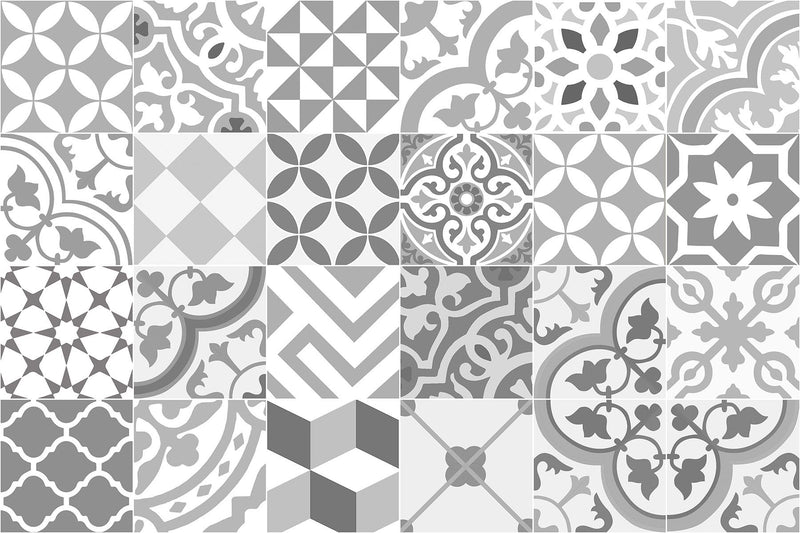 24 Stickers Collage con Gris