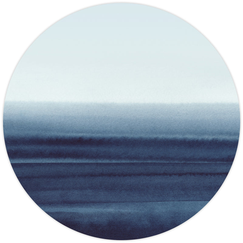 Aquarelle abstraite horizon bleu