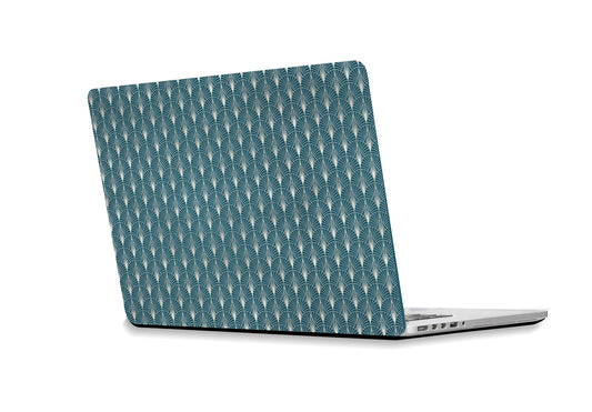 Laptop sticker Art deco art deco blue peacock