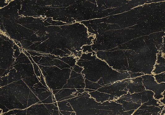 Laptop sticker Black gold marble