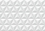 Sticker ordinateur portable Triangles 3D blanc