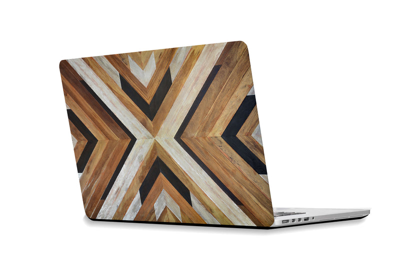 Laptop sticker Tribal wood