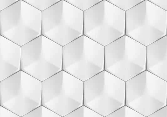 Laptop sticker 3D Hexagons