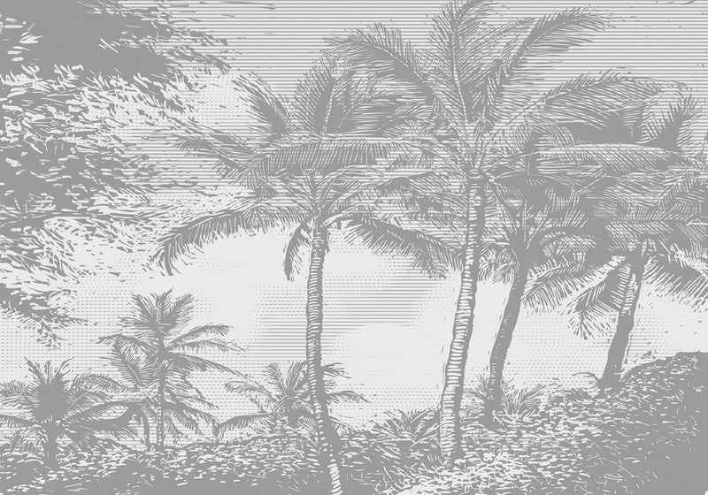Palm trees laptop sticker