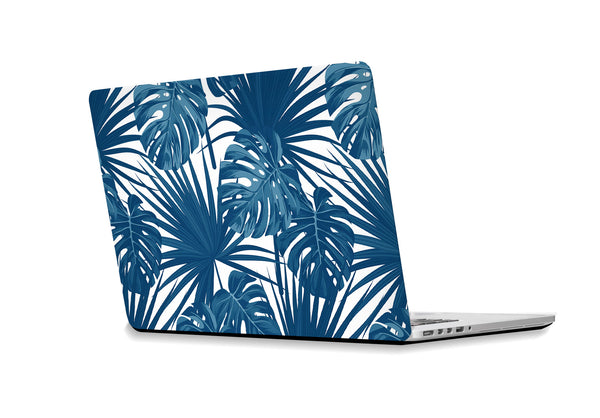 Laptop sticker Blue leaves