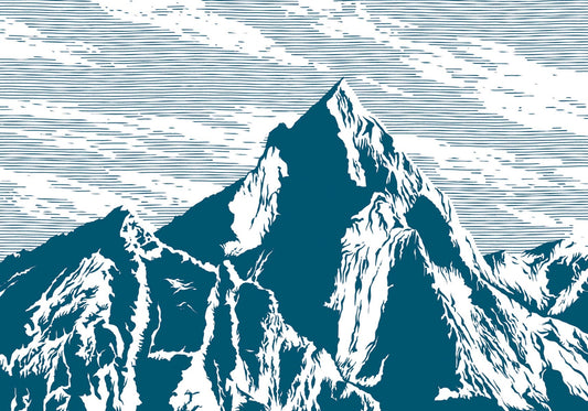 K2 Mountain Laptop Sticker