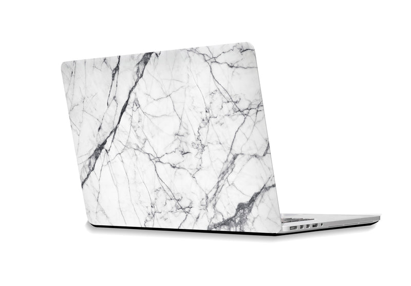 White Marble Claudius 3 Laptop Sticker