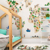 Mapamundi infantil  - vainilla - mural textil vinílico adhesivo