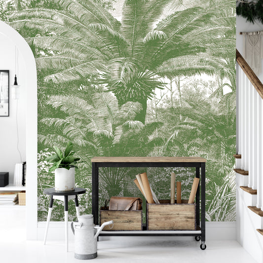 Green Santo Domingo - adhesive vinyl textile mural