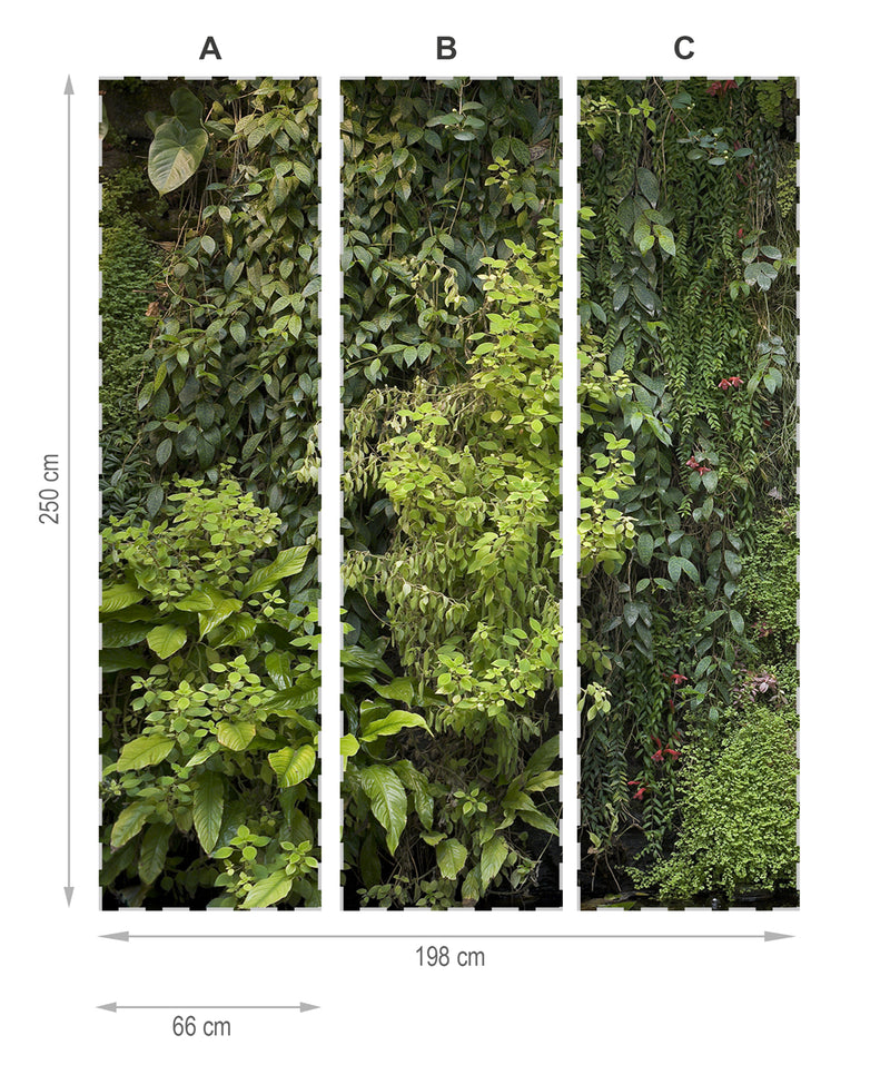 Jardin vertical- mural textil vinílico adhesivo