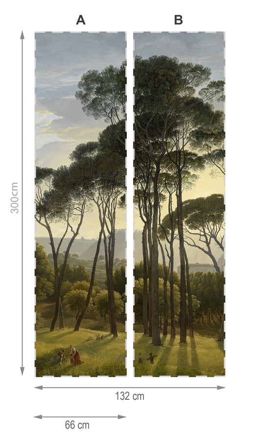 Paysage italien - papier peint mural