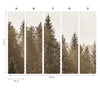 Bosque sepia- mural de papel pintado