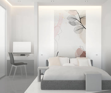 Fleurs japonaises 1- papier peint mural