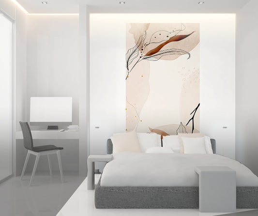 Fleurs japonaises 3- papier peint mural