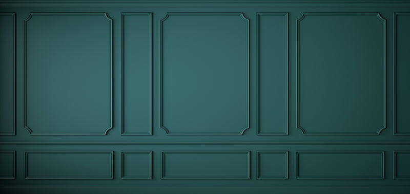 Panel Clásico con molduras verde 5
